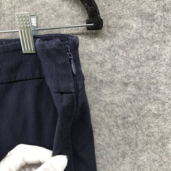 Talbots Chatham Ankle Pants Womens Size 16 Navy Blue Flat Front Slim Skinny - Picture 8 of 11